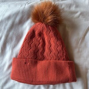 Lululemon Orange Wool Blend Beanie